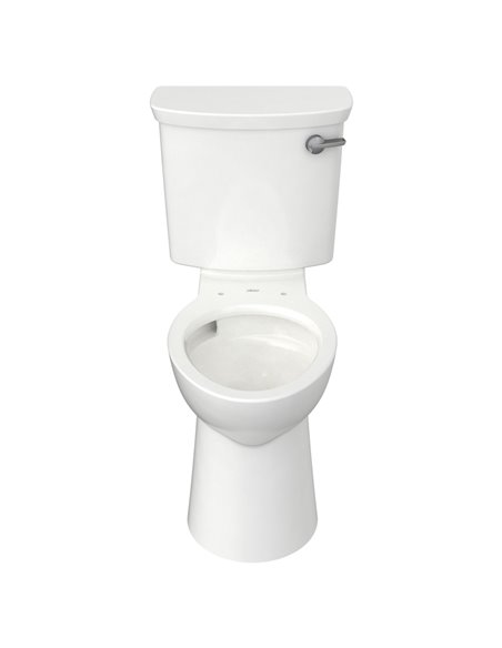 American Standard Yorkville VorMax Two-Piece 1.28 gpf/4.8 Lpf Right-Hand Trip Lever Chair Height Back Outlet Elongated EverClean