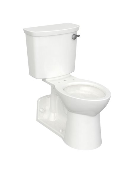 American Standard Yorkville VorMax Two-Piece 1.28 gpf/4.8 Lpf Right-Hand Trip Lever Chair Height Back Outlet Elongated EverClean
