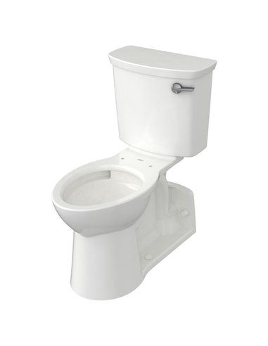American Standard Yorkville VorMax Two-Piece 1.28 gpf/4.8 Lpf Right-Hand Trip Lever Chair Height Back Outlet Elongated EverClean