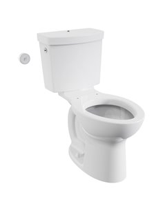 American Standard Cadet Touchless Chair Height Elongated Toilet with Locking Device - Less Seat 