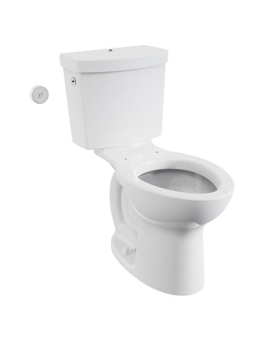 American Standard Cadet Touchless Chair Height Elongated Toilet with Locking Device - Less Seat 