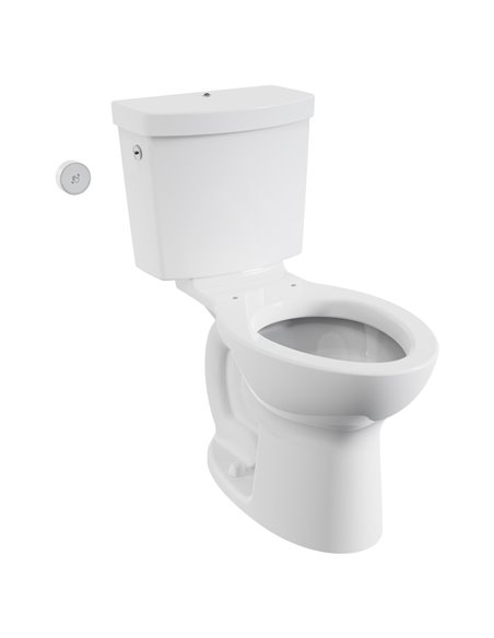 American Standard Cadet Touchless Chair Height Elongated Toilet with Locking Device - Less Seat 