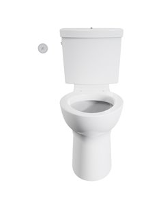 American Standard Cadet Touchless Chair Height Elongated Toilet with Locking Device - Less Seat  2