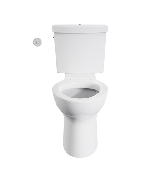 American Standard Cadet Touchless Chair Height Elongated Toilet with Locking Device - Less Seat 