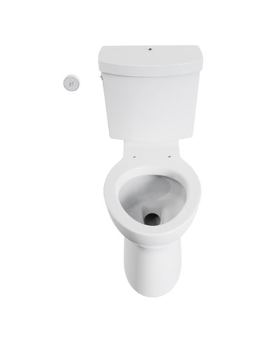 American Standard Cadet Touchless Chair Height Elongated Toilet with Locking Device - Less Seat 