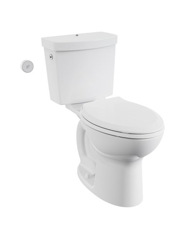 American Standard Cadet Touchless Chair Height Elongated Toilet with Locking Device - Less Seat 