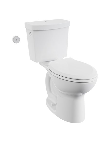 American Standard Cadet Touchless Chair Height Elongated Toilet with Locking Device - Less Seat 