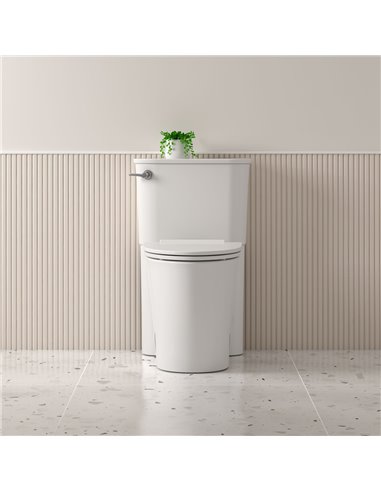 American Standard Studio S Skirted Two-Piece 1.28 gpf/4.8 Lpf Chair Height Elongated Toilet With Seat