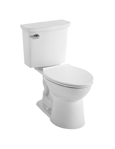 American Standard VorMax Two-Piece 1.28 gpf/4.8 Lpf Chair Height Elongated Toilet Less Seat