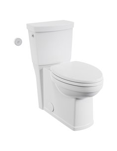 American Standard Estate Touchless Skirted Two-Piece 1.28 gpf/4.8 Lpf Chair Height Elongated Toilet With Seat