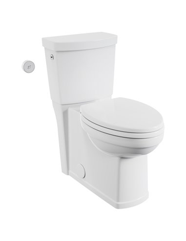 American Standard Estate Touchless Skirted Two-Piece 1.28 gpf/4.8 Lpf Chair Height Elongated Toilet With Seat