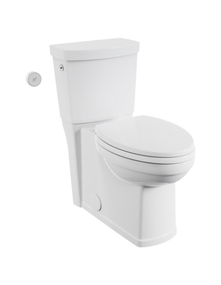 American Standard Estate Touchless Skirted Two-Piece 1.28 gpf/4.8 Lpf Chair Height Elongated Toilet With Seat