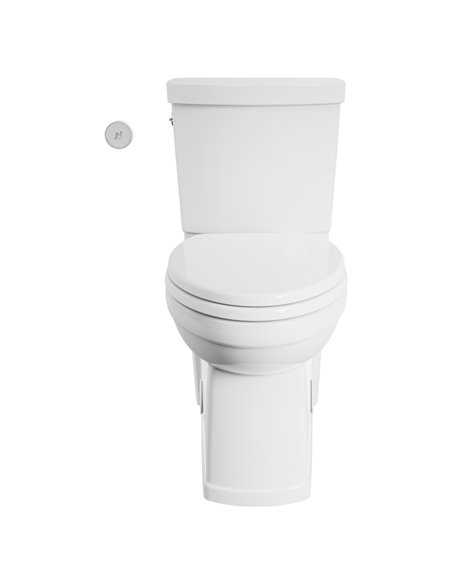 American Standard Estate Touchless Skirted Two-Piece 1.28 gpf/4.8 Lpf Chair Height Elongated Toilet With Seat