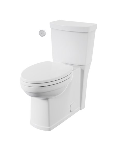 American Standard Estate Touchless Skirted Two-Piece 1.28 gpf/4.8 Lpf Chair Height Elongated Toilet With Seat