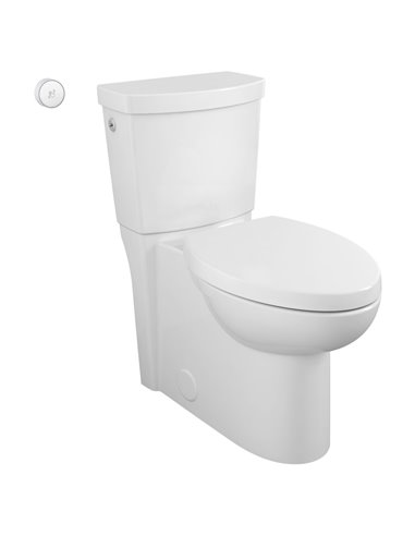 American Standard Studio Touchless Skirted Two-Piece 1.28 gpf/4.8 Lpf Chair Height Elongated Toilet with Seat