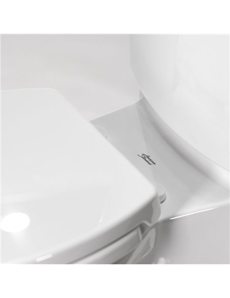 American Standard Studio Touchless Skirted Two-Piece 1.28 gpf/4.8 Lpf Chair Height Elongated Toilet with Seat
