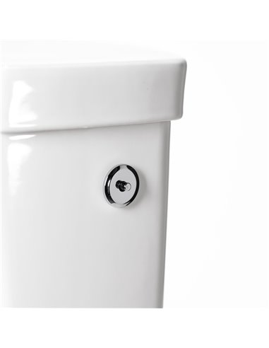 American Standard Studio Touchless Skirted Two-Piece 1.28 gpf/4.8 Lpf Chair Height Elongated Toilet with Seat