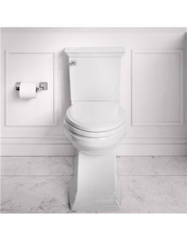 American Standard Town Square S Skirted Two-Piece 1.28 gpf/4.8 Lpf Chair Height Elongated Toilet With Seat