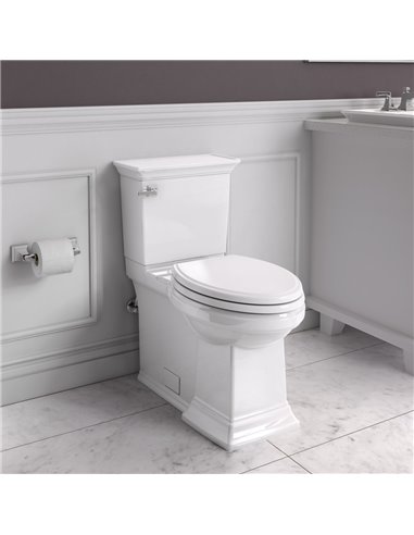 American Standard Town Square S Skirted Two-Piece 1.28 gpf/4.8 Lpf Chair Height Elongated Toilet With Seat