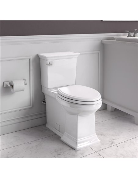 American Standard Town Square S Skirted Two-Piece 1.28 gpf/4.8 Lpf Chair Height Elongated Toilet With Seat