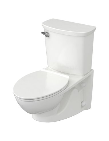 American Standard Glenwall VorMax Two-Piece 1.28 gpf/4.8 Lpf Back Outlet Elongated Wall-Hung EverClean Toilet