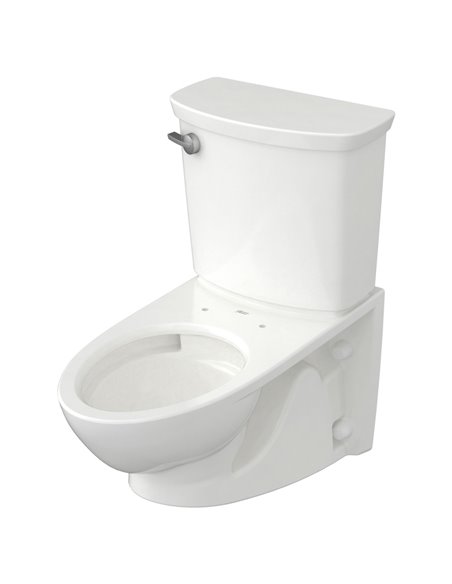 American Standard Glenwall VorMax Two-Piece 1.28 gpf/4.8 Lpf Back Outlet Elongated Wall-Hung EverClean Toilet