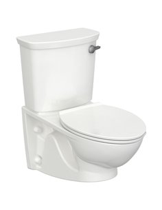 American Standard Glenwall VorMax Two-Piece 1.28 gpf/4.8 Lpf Right-Hand Trip Lever Back Outlet Elongated Wall-Hung EverClean Toi 2