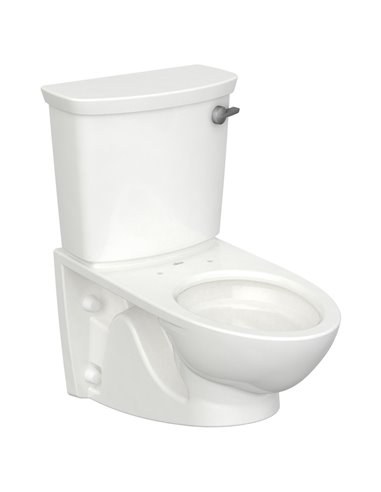 American Standard Glenwall VorMax Two-Piece 1.28 gpf/4.8 Lpf Right-Hand Trip Lever Back Outlet Elongated Wall-Hung EverClean Toi