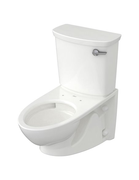 American Standard Glenwall VorMax Two-Piece 1.28 gpf/4.8 Lpf Right-Hand Trip Lever Back Outlet Elongated Wall-Hung EverClean Toi