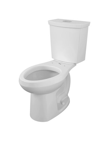 American Standard H2Option Two-Piece Dual Flush 1.28 gpf/4.8 Lpf and 0.92 gpf/3.5 Lpf Chair Height Elongated Toilet Less Seat