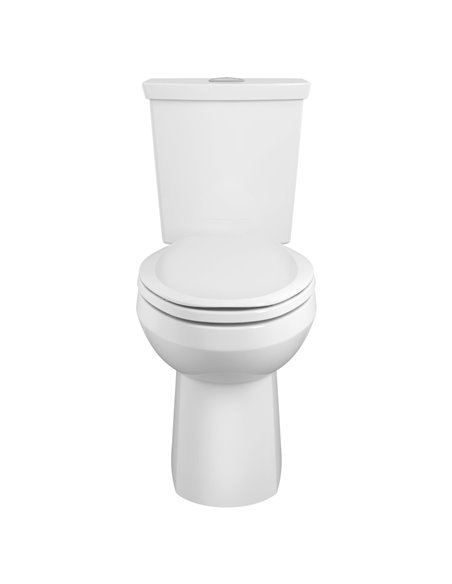 American Standard H2Option Two-Piece Dual Flush 1.28 gpf/4.8 Lpf and 0.92 gpf/3.5 Lpf Chair Height Elongated Toilet Less Seat