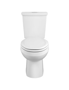 American Standard H2Option Two-Piece Dual Flush 1.28 gpf/4.8 Lpf and 0.92 gpf/3.5 Lpf Standard Height Elongated Toilet Less Seat 2