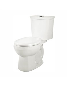 American Standard H2Option Two-Piece Dual Flush 1.28 gpf/4.8 Lpf and 0.92 gpf/3.5 Lpf Standard Height Elongated Toilet With Line 2