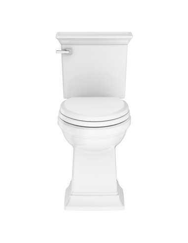 American Standard Town Square S Two-Piece 1.28 gpf/4.8 Lpf Chair Height Elongated Toilet Less Seat