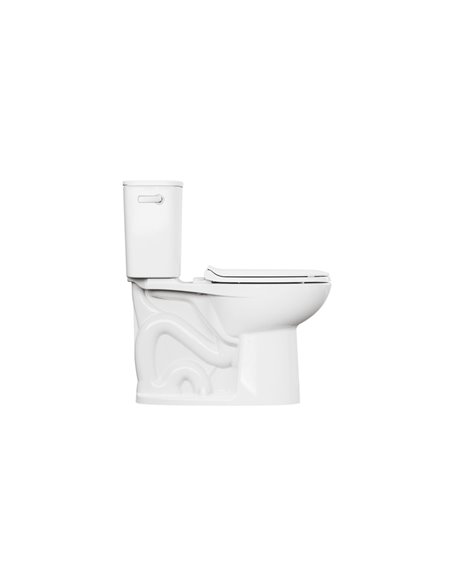 American Standard Aspirations EcoStrength Two-Piece 0.80 gpf/3.0 Lpf Chair Height Elongated Toilet Less Seat