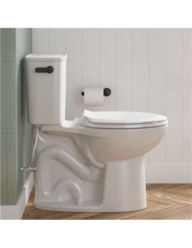 American Standard Aspirations EcoStrength Two-Piece 0.80 gpf/3.0 Lpf Chair Height Elongated Toilet Less Seat