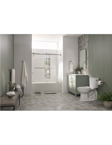 American Standard Aspirations EcoStrength Two-Piece 0.80 gpf/3.0 Lpf Chair Height Elongated Right-Hand Trip Lever Toilet Less Se