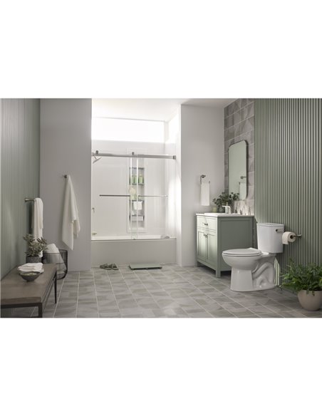 American Standard Aspirations EcoStrength Two-Piece 0.80 gpf/3.0 Lpf Chair Height Elongated Right-Hand Trip Lever Toilet Less Se