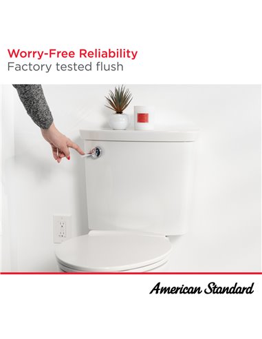 American Standard Colony 3 Two-Piece 1.28 gpf/4.8 Lpf Chair-Height Elongated 10-Inch Rough Toilet Less Seat