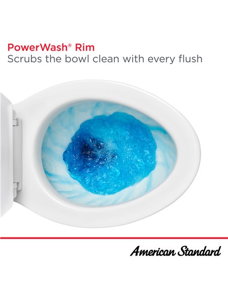 American Standard Colony 3 Two-Piece 1.28 gpf/4.8 Lpf Chair-Height Elongated 10-Inch Rough Toilet Less Seat