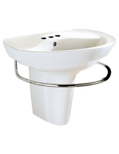 American Standard Ravenna 4-Inch Centerset Pedestal Sink Top and Leg Combination