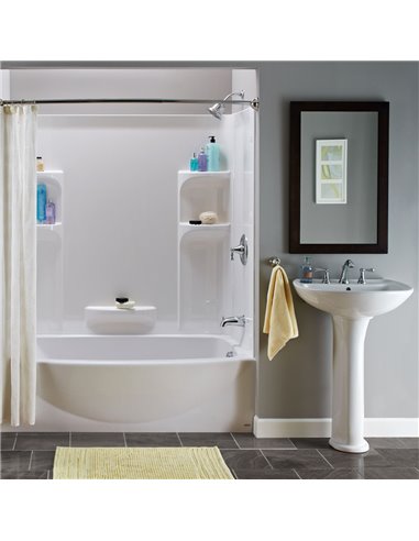 American Standard Ravenna 8-Inch Widespread Pedestal Sink Top and Leg Combination