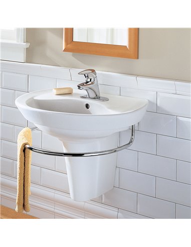 American Standard Ravenna 8-Inch Widespread Wall-Hung Sink and Semi-Pedestal Leg Combination