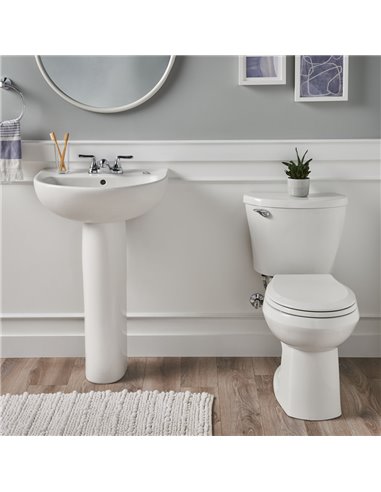 American Standard 22-Inch Evolution 4-Inch Centerset Pedestal Sink Top and Leg Combination
