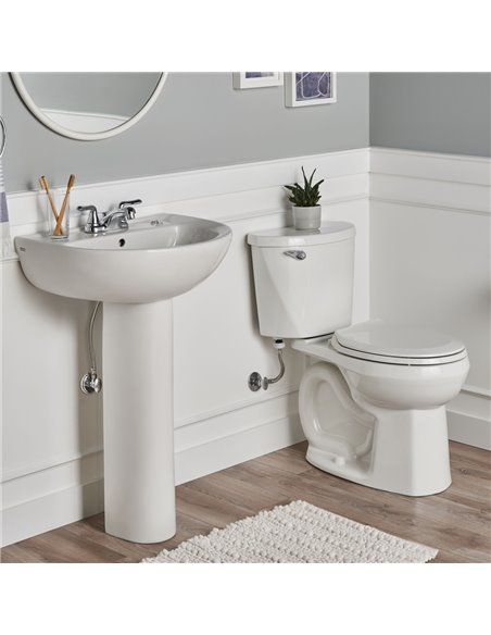 American Standard 22-Inch Evolution 4-Inch Centerset Pedestal Sink Top and Leg Combination