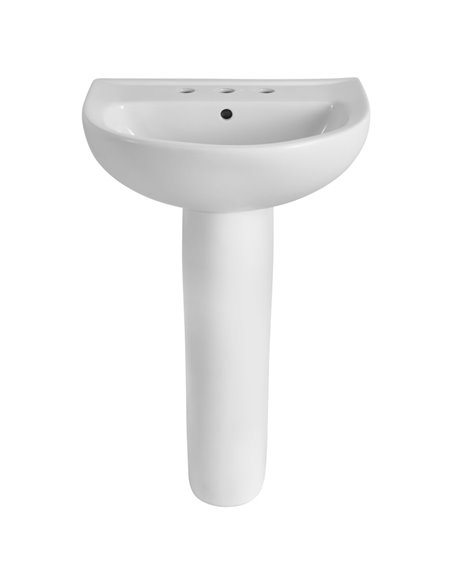American Standard 22-Inch Evolution 8-Inch Widespread Pedestal Sink Top and Leg Combination