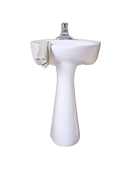 American Standard Cornice Center Hole Only Pedestal Sink Top and Leg Combination