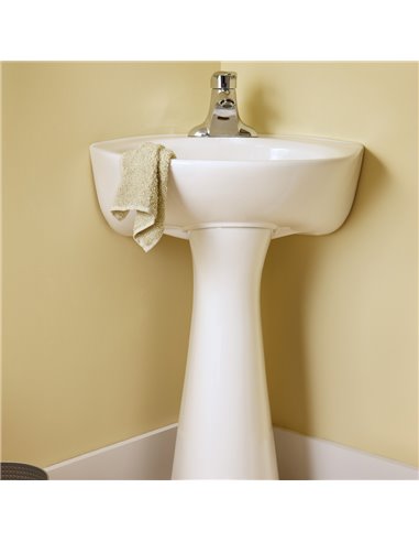 American Standard Cornice Center Hole Only Pedestal Sink Top and Leg Combination