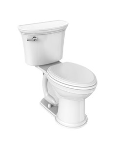 American Standard Heritage VorMax Two-Piece 1.28 gpf/4.8 Lpf Chair Height Elongated Toilet less Seat 2