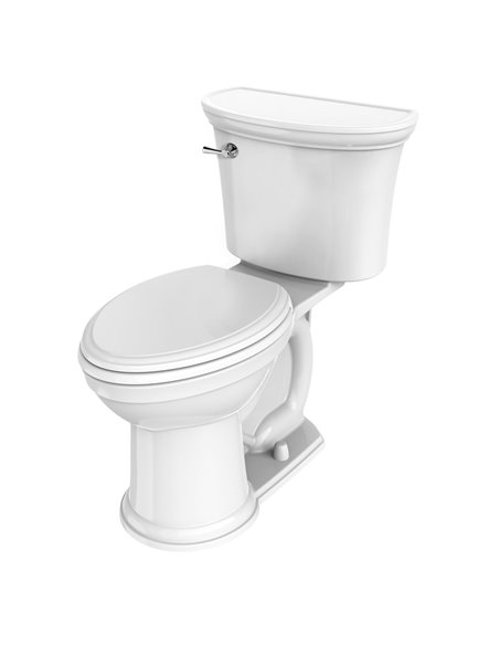American Standard Heritage VorMax Two-Piece 1.28 gpf/4.8 Lpf Chair Height Elongated Toilet less Seat